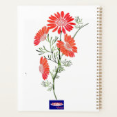 Orange Blume Planer (Rückseite)