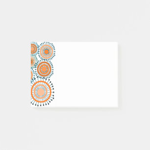 Orange Blume Post-it Klebezettel