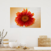 Orange Blume Poster (Küche)