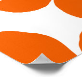 Orange Blume Poster (Ecke)