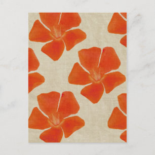 Orange Blume Postkarte