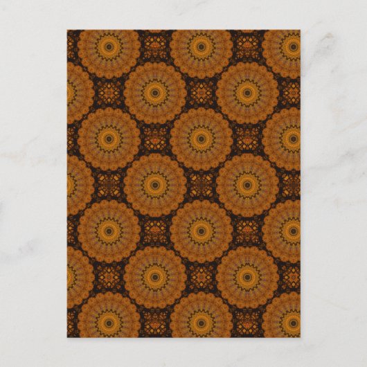 Orange Blume Postkarte (Vorderseite)