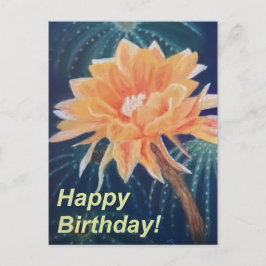 Orange Blume Postkarte