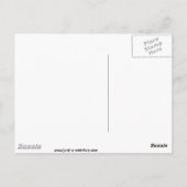 Orange Blume Postkarte (Rückseite)