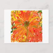 Orange Blume Postkarte (Vorderseite)