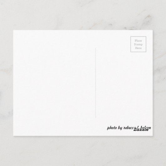 Orange Blume Postkarte (Rückseite)