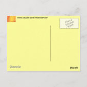 Orange Blume Postkarte (Rückseite)