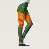 Orange Blume Power Leggings (Rechts)