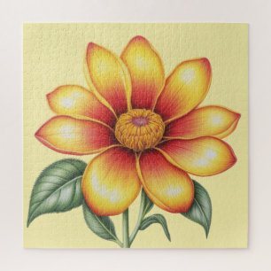 Orange Blume Puzzle