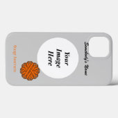 Orange Blume Ribbon Template von Kenneth Yoncich Case-Mate iPhone Hülle (Rückseite (Horizontal))