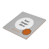 Orange Blume Ribbon Template von Kenneth Yoncich Fliese (Seite)