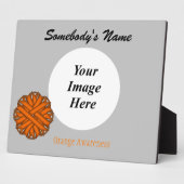 Orange Blume Ribbon Template von Kenneth Yoncich Fotoplatte (Seite)