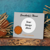 Orange Blume Ribbon Template von Kenneth Yoncich Fotoplatte (Seite)