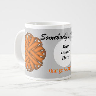 Orange Blume Ribbon Template von Kenneth Yoncich Jumbo-Tasse
