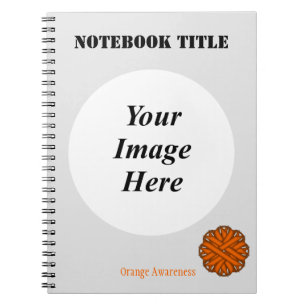 Orange Blume Ribbon Template von Kenneth Yoncich Notizblock