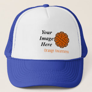 Orange Blume Ribbon Template von Kenneth Yoncich Truckerkappe