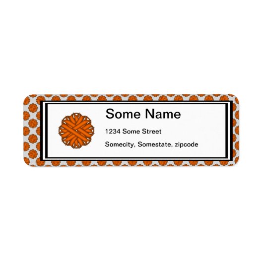 Orange Blume Ribbon von Kenneth Yoncich (Vorne)