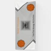 Orange Blume Ribbon von Kenneth Yoncich Banner (Vertikal)