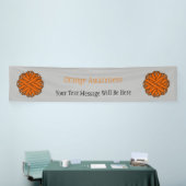 Orange Blume Ribbon von Kenneth Yoncich Banner (Messeveranstaltung)