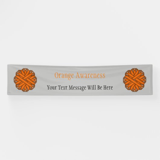 Orange Blume Ribbon von Kenneth Yoncich Banner (Horizontal)
