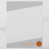 Orange Blume Ribbon von Kenneth Yoncich Flyer (Hinten)