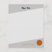 Orange Blume Ribbon von Kenneth Yoncich Flyer (Hinten)