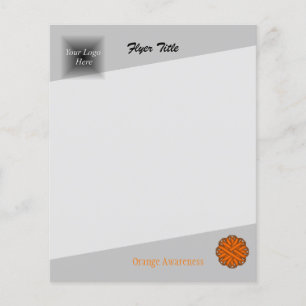 Orange Blume Ribbon von Kenneth Yoncich Flyer