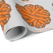 Orange Blume Ribbon von Kenneth Yoncich Geschenkpapier (Rolleneckpunkt)