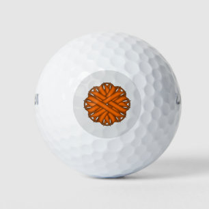 Orange Blume Ribbon von Kenneth Yoncich Golfball