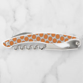 Orange Blume Ribbon von Kenneth Yoncich Kellnermesser (Rückseite)