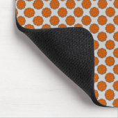 Orange Blume Ribbon von Kenneth Yoncich Mousepad (Ecke)