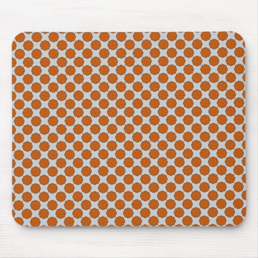 Orange Blume Ribbon von Kenneth Yoncich Mousepad (Vorne)