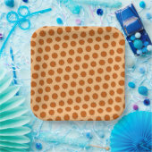 Orange Blume Ribbon von Kenneth Yoncich Pappteller (Party)