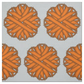 Orange Blume Ribbon von Kenneth Yoncich Stoff (Muster)