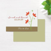 Orange Blume Save the Date (Schreibtisch)