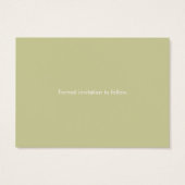 Orange Blume Save the Date (Rückseite)