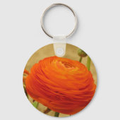 Orange Blume Schlüsselanhänger (Vorderseite)