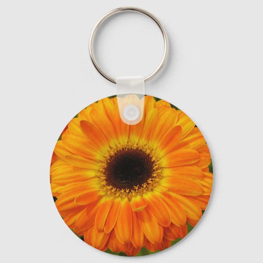 Orange Blume Schlüsselanhänger (Vorderseite)