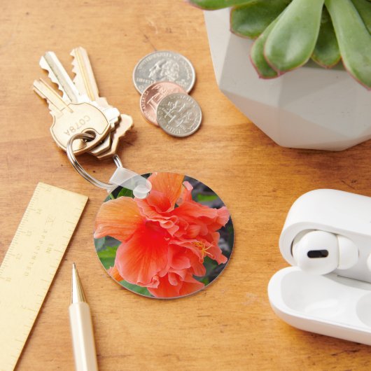 Orange Blume Schlüsselanhänger (Schreibtisch)