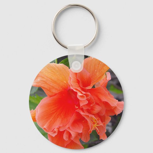 Orange Blume Schlüsselanhänger (Rückseite)