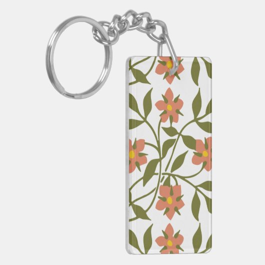 ORANGE-BLUME SCHLÜSSELANHÄNGER (Vorderseite links)