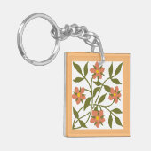 ORANGE-BLUME SCHLÜSSELANHÄNGER (Vorderseite links)