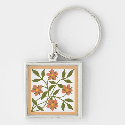 ORANGE-BLUME SCHLÜSSELANHÄNGER (Vorne)