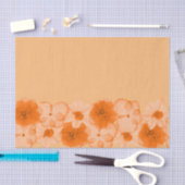 Orange Blume Seidenpapier (Handwerk)