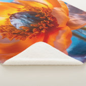 Orange Blume Sherpadecke (3/4)