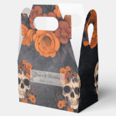 Orange Blume simpel Elegant Geschenkschachtel (Geöffnet)