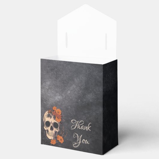 Orange Blume simple Elegant Vielen Dank Geschenkschachtel (Geöffnet)