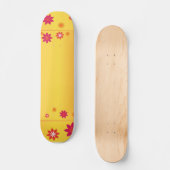 Orange Blume Skateboard (Vorderseite)