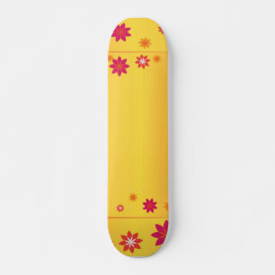Orange Blume Skateboard