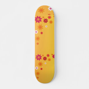 Orange Blume Skateboard
